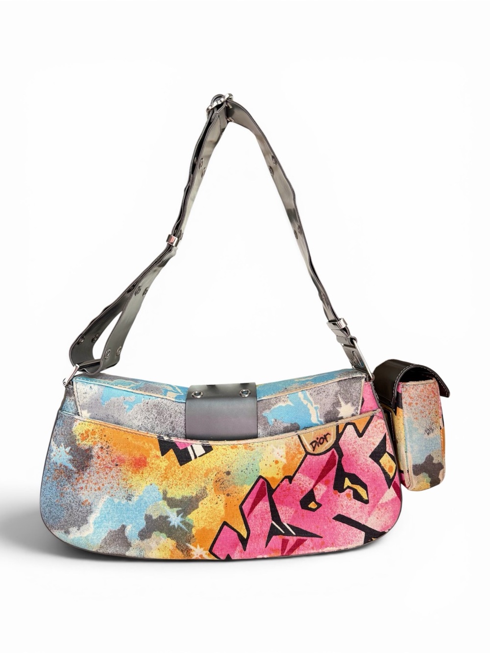 Vintage Christian Dior Kaos Graffiti Street Chic Columbus Bag - Picture 2 of 8